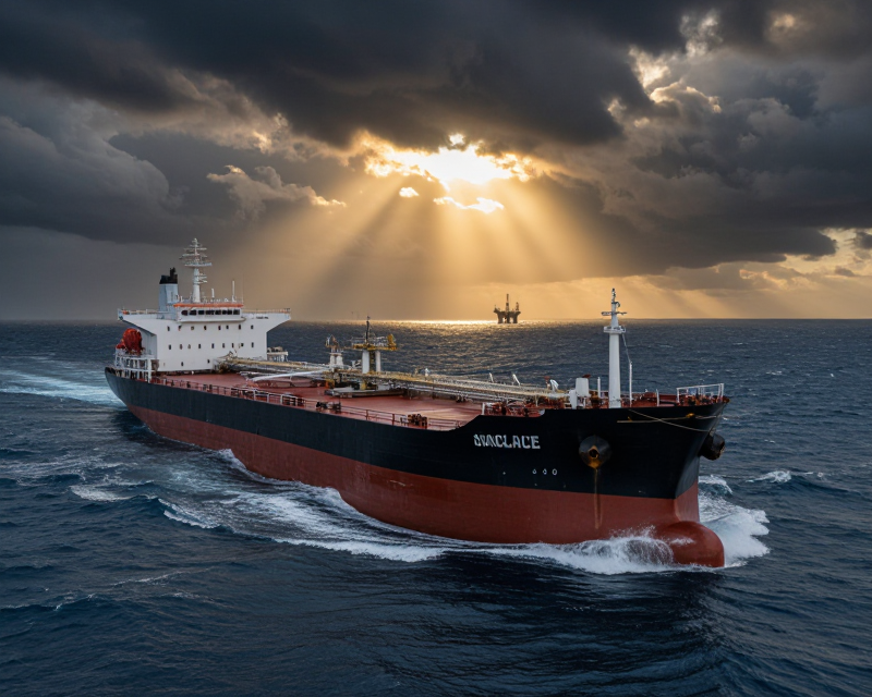 Oil Tanker in Hormuz Strait