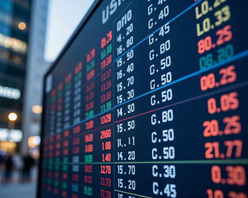 Digital Stock Market Display