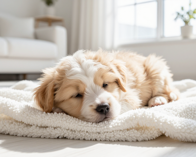 Cozy Puppy Moment