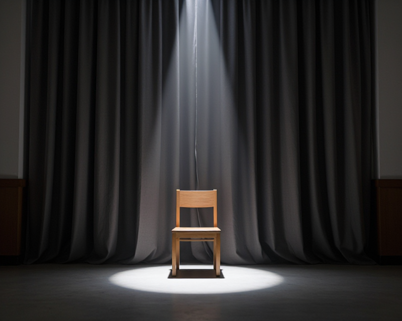 Symbolic light in a dark room