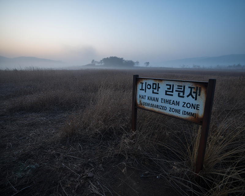 Symbolic representation of the DMZ border tension