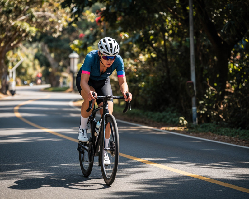 Professional Cyclist in Action