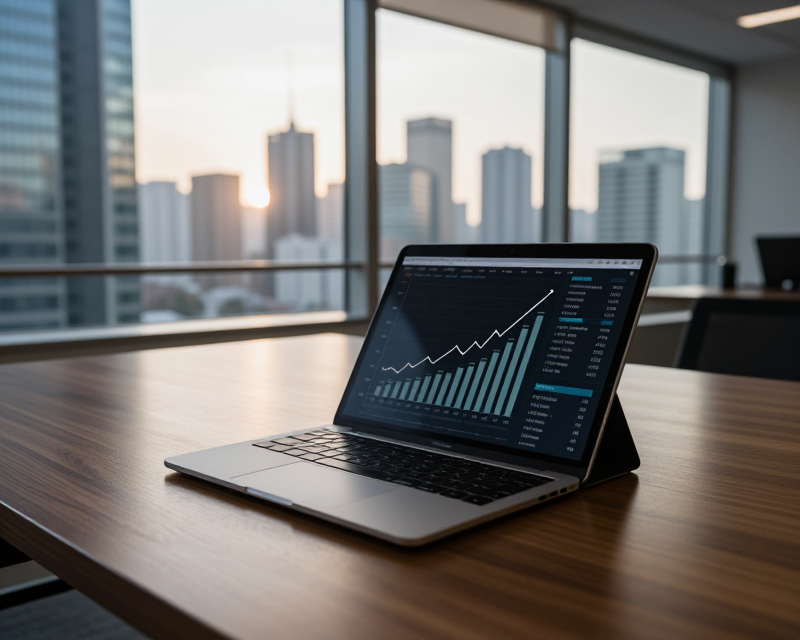 Financial Growth Concept in Seoul