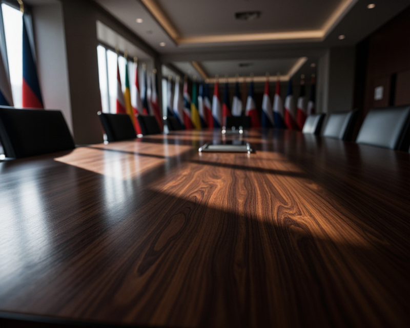 Diplomatic Meeting Atmosphere