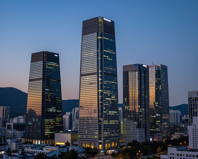 Seoul Twilight Security Atmosphere